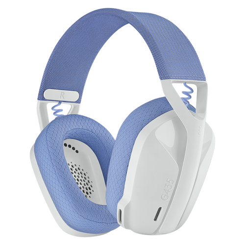 Logitech G435 LightSpeed Wireless Bluetooth Gaming Headset Off White and Lilac