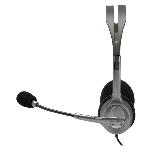 Logitech H110 Wired Stereo Headset Dark Grey