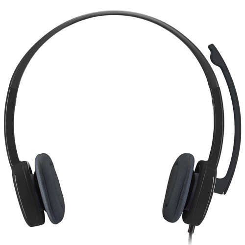 Logitech H151 Wired Stereo Headset Black
