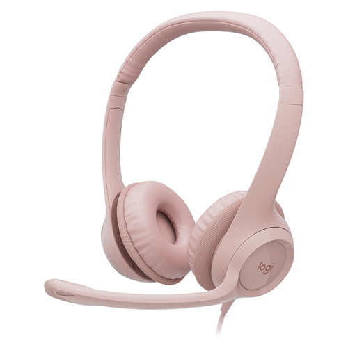 Logitech H390 Wired USB-A Headset Rose