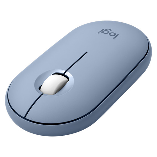 Logitech K380S Pebble 2 Wireless Keyboard and Mouse Combo Tonal Blue