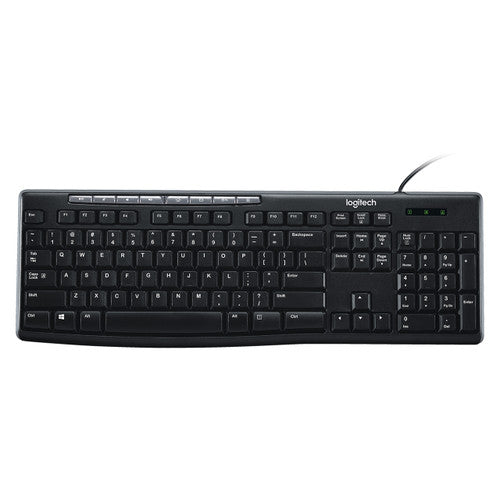 Logitech MK200 USB Wired Keyboard and Mouse Combo Black