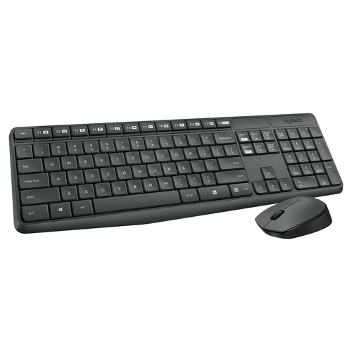 Logitech MK235 Wireless Keyboard and Mouse Combo Grey