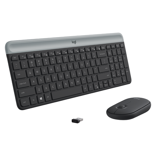 Logitech MK470 Slim Wireless Keyboard and Mouse Combo Graphite