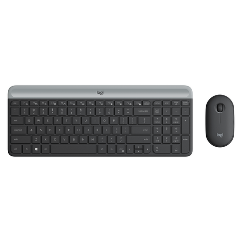 Logitech MK470 Slim Wireless Keyboard and Mouse Combo Graphite