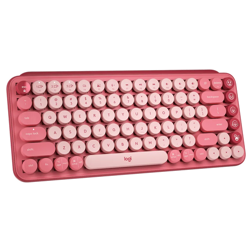 Logitech POP Keys Mechanical Wireless Emoji Keyboard Heartbreaker