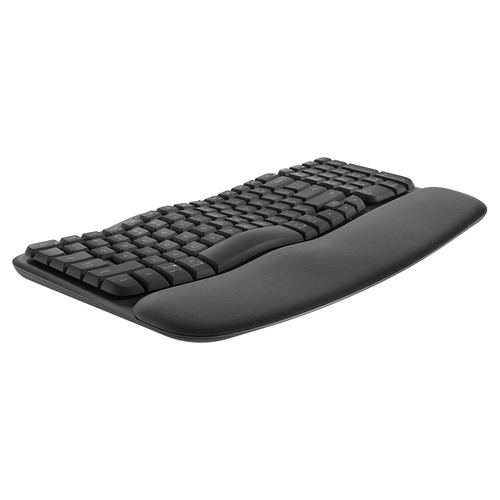 Logitech Wave Keys Ergonomic Wireless Keyboard Graphite
