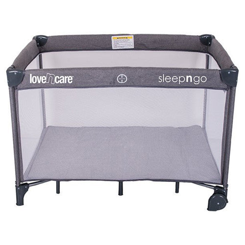 Love N Care Sleep N Go 3 in 1 Travel Cot Grey