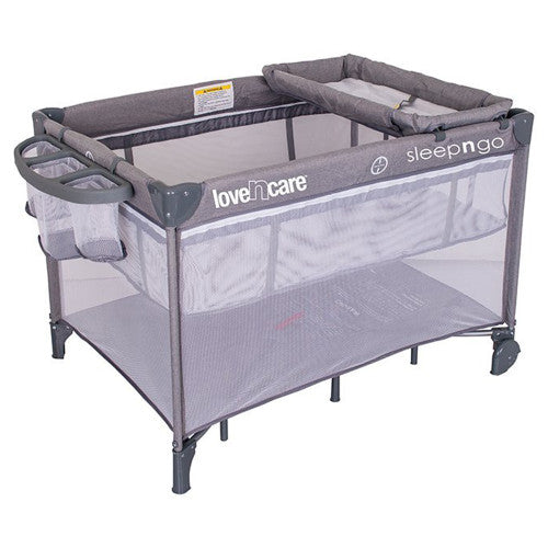 Love N Care Sleep N Go 3 in 1 Travel Cot Grey