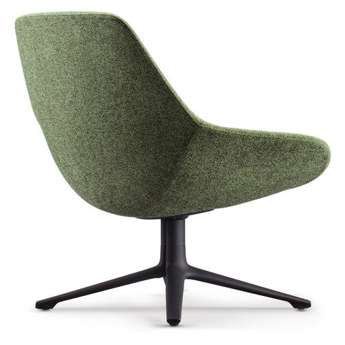 Rapidline Lutie Club 4 Star Base Breakout Lounge Chair Olive Fabric