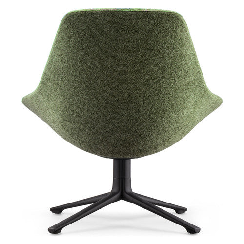 Rapidline Lutie Club 4 Star Base Breakout Lounge Chair Olive Fabric