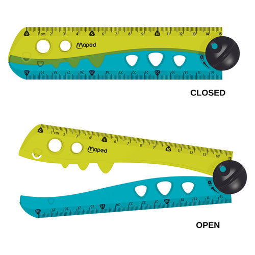 Maped Croc Croc Foldable Ruler 15-30cm Pack of 18