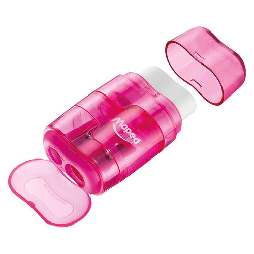Maped Connect Sharpener and Eraser Translucent Colour Box of 6