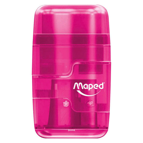 Maped Connect Sharpener and Eraser Translucent Colour Box of 6