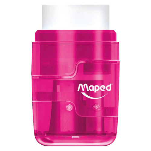 Maped Connect Sharpener and Eraser Translucent Colour Box of 6