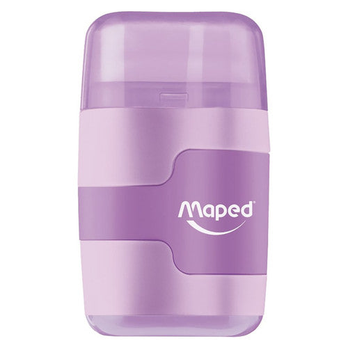 Maped Connect Sharpener and Eraser Pastel Colour Box of 6