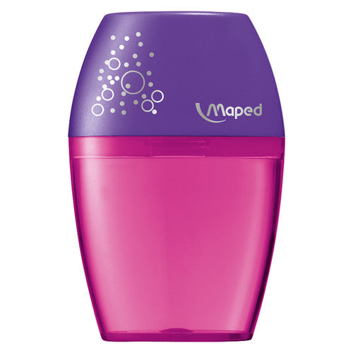 Maped Shaker 1-Hole Sharpener Blue Pink Turquoise Hangsell