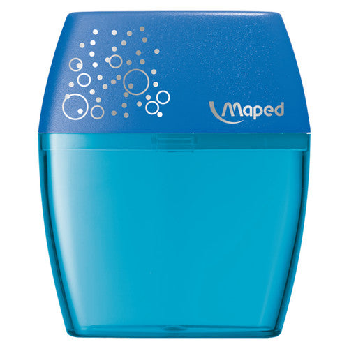 Maped Shaker 2-Hole Sharpener Blue Pink Turquoise Hangsell