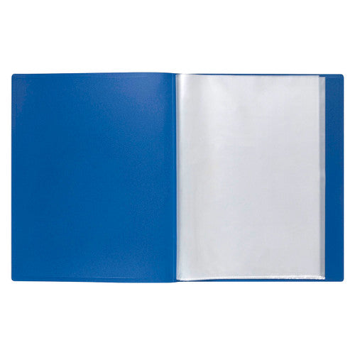 Marbig Non Refillable Display Book 20 Pocket Insert Cover Blue
