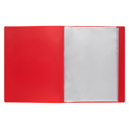 Marbig Non Refillable Display Book 20 Pocket Insert Cover Red