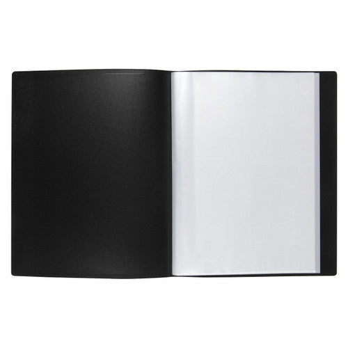 Marbig Non Refillable Display Book 20 Pocket Insert Cover Black