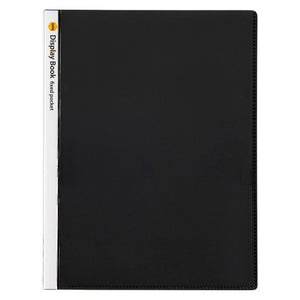 Marbig Non Refillable Display Book 20 Pocket Insert Cover Black