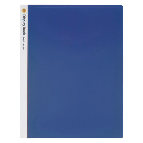 Marbig Non Refillable Display Book 20 Pocket Blue Box of 10