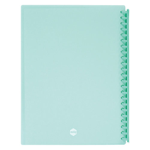 Marbig Clearview Refillable Display Book 20 Pocket A4 Pastel Green