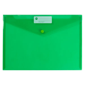 Marbig Doculope Document Wallet A4 Green Pack of 10