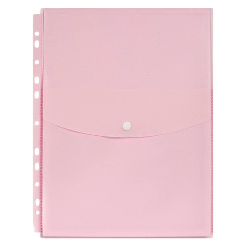 Marbig Binder Wallet A4 Top Open Pastel Pink Pack of 12