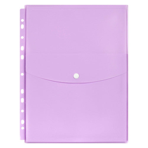Marbig Binder Wallet A4 Top Open Pastel Purple Pack of 12