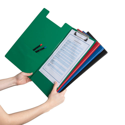 Marbig Clipfolder Polypropylene Foolscap Assorted Pack of 12
