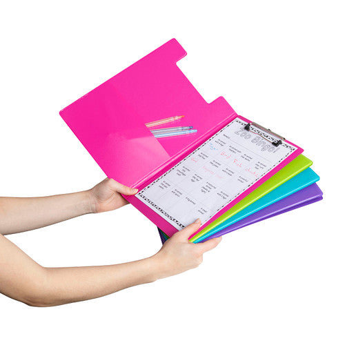 Marbig Clipfolder Polypropylene A4 Summer Colours Assorted Box of 12