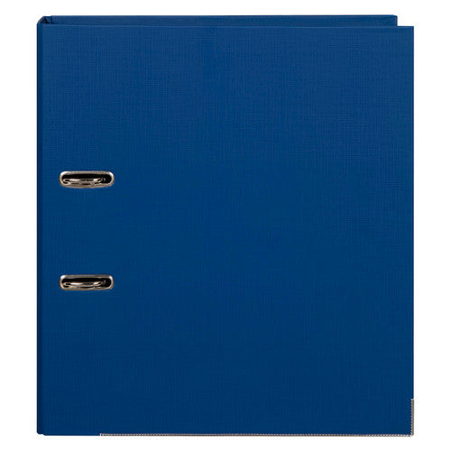 Marbig Lever Arch File PE Linen A4 Blue Pack of 10
