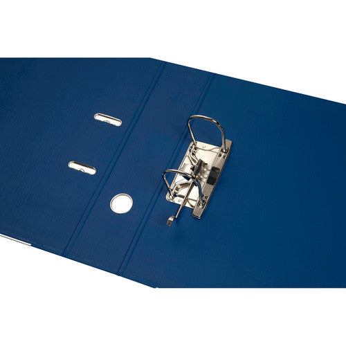 Marbig Lever Arch File PE Linen A4 Blue Pack of 10