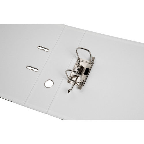 Marbig Lever Arch File PE Linen A4 White