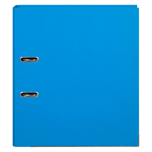 Marbig Lever Arch File PE Linen A4 Sky Blue