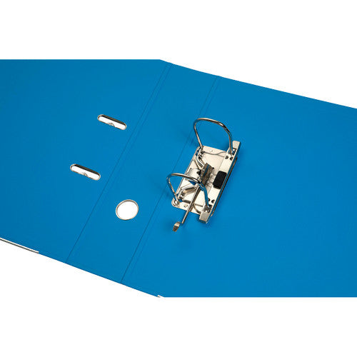 Marbig Lever Arch File PE Linen A4 Sky Blue