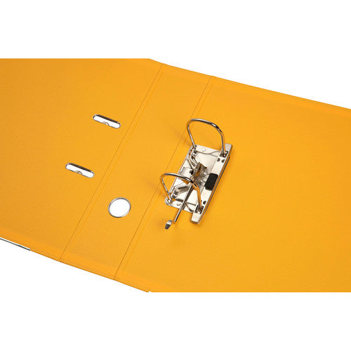 Marbig Lever Arch File PE Linen A4 Yellow