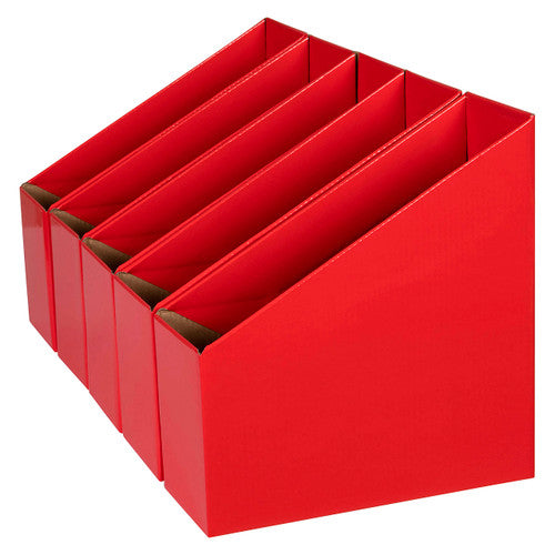 Marbig Book Box Small Red Pack of 5