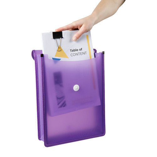 Marbig Top Load File A4 Violet Box of 20