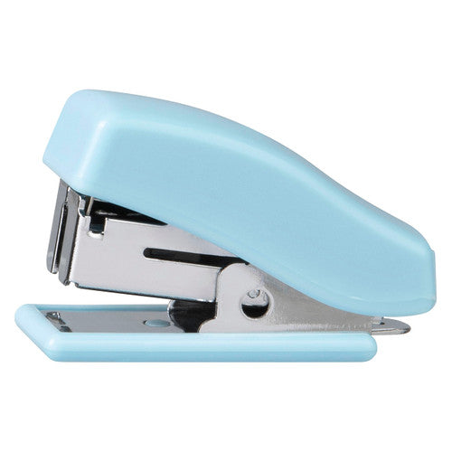 Marbig Mini Half Strip Stapler Pastel Blue with 1000 Staples