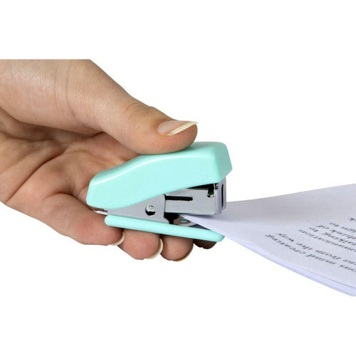 Marbig Mini Half Strip Stapler Pastel Green with 1000 Staples