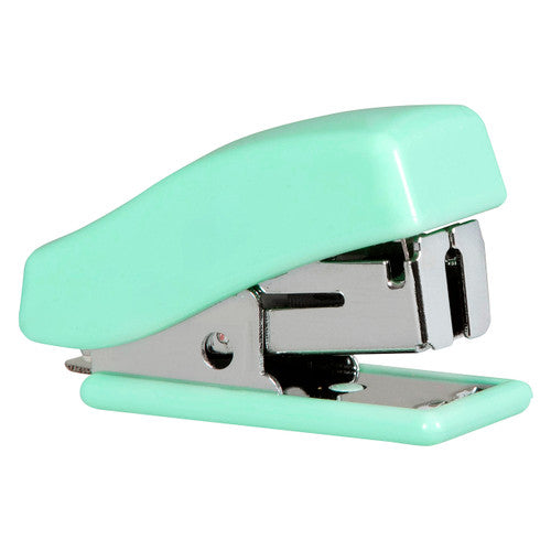Marbig Mini Half Strip Stapler Pastel Green with 1000 Staples