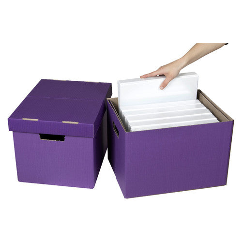 Marbig Coloured Sto-Aways Archive Box Assorted Pack of 2