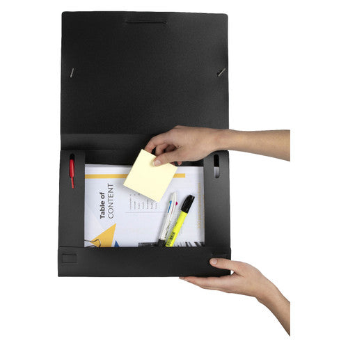 Marbig Document Box A4 Black Box of 10