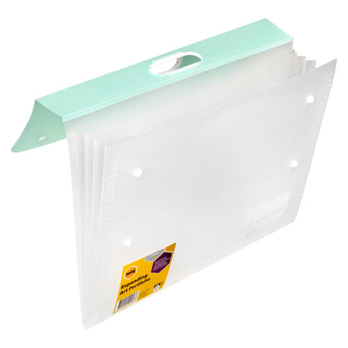 Marbig Expanding Art Portfolio A4 with Handle Pastel Assorted