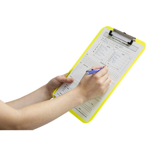 Marbig Professional Clipboard Plastic A4 Neon Green