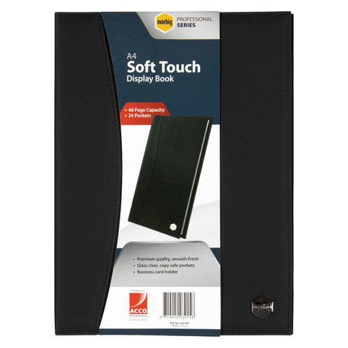 Marbig Professional Display Book Soft Touch 24 Pocket A4