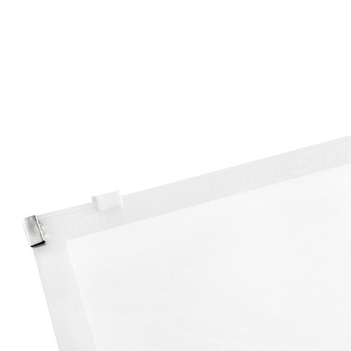Marbig Professional Document Wallet with Zip Antimicrobial PP A5 Clear